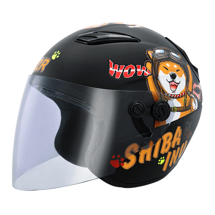 《一戴安全帽》M2R/M700 童帽 #素色/#5 柴犬/#6 甜甜貓 四分之三-細節圖4