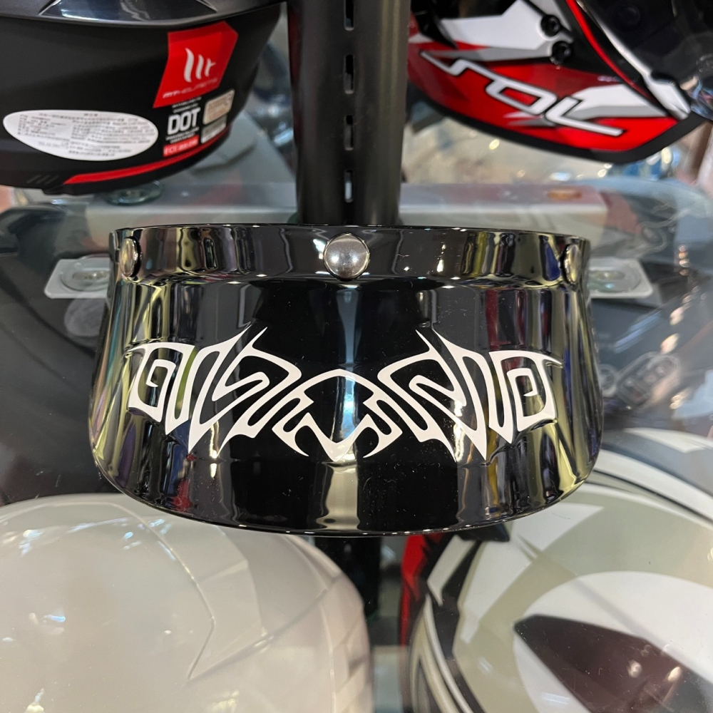 《一戴安全帽》復古帽專用帽簷 個性配件/帥度破表-細節圖6