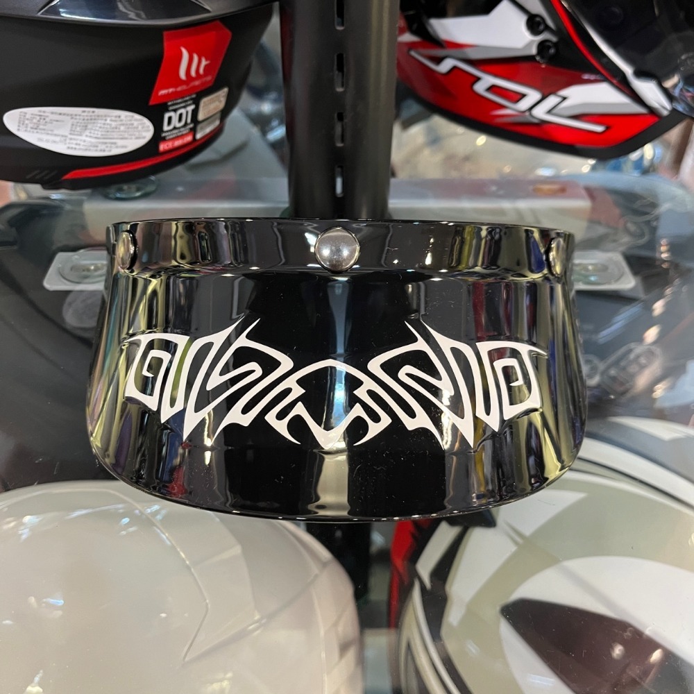 《一戴安全帽》復古帽專用帽簷 個性配件/帥度破表-規格圖6