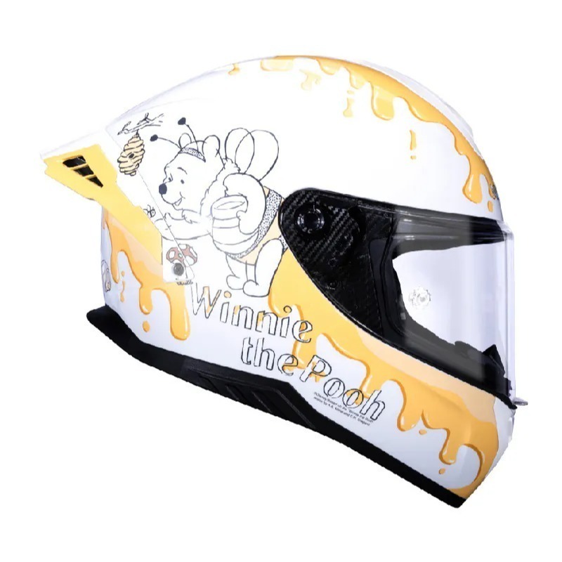 《一戴安全帽》MESUCA麥斯卡/M623 小熊維尼 全罩安全帽 👍買就送防水袋-細節圖2