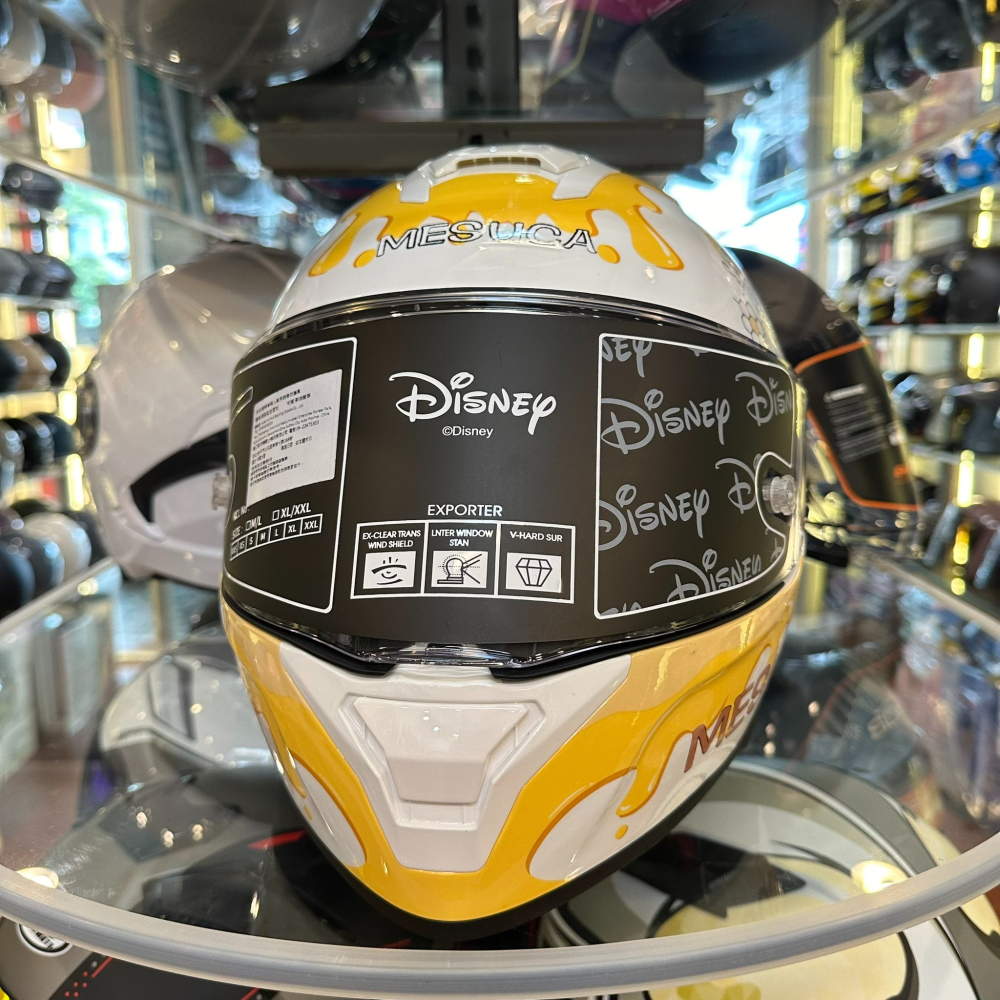 《一戴安全帽》MESUCA麥斯卡/M623 小熊維尼 全罩安全帽 👍買就送防水袋-細節圖6