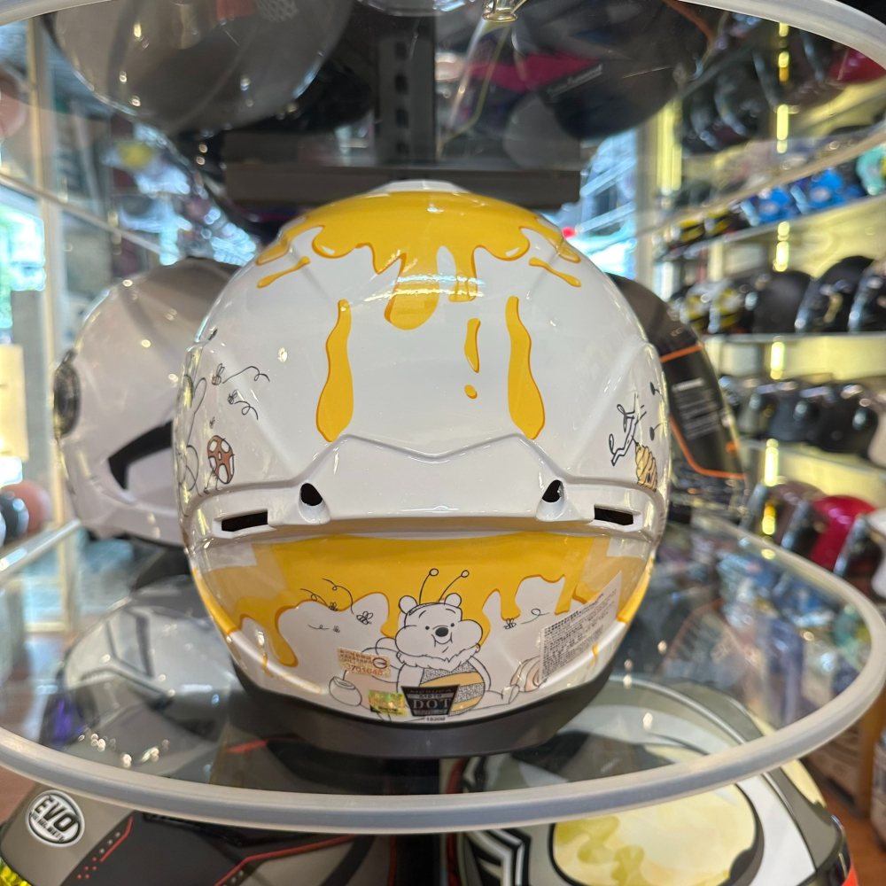 《一戴安全帽》MESUCA麥斯卡/M623 小熊維尼 全罩安全帽 👍買就送防水袋-細節圖7