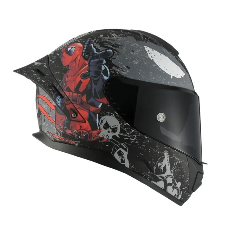 《一戴安全帽》MESUCA 麥斯卡/M601 Deadpool 死侍聯名 全罩安全帽 👍買就送防水袋-細節圖2