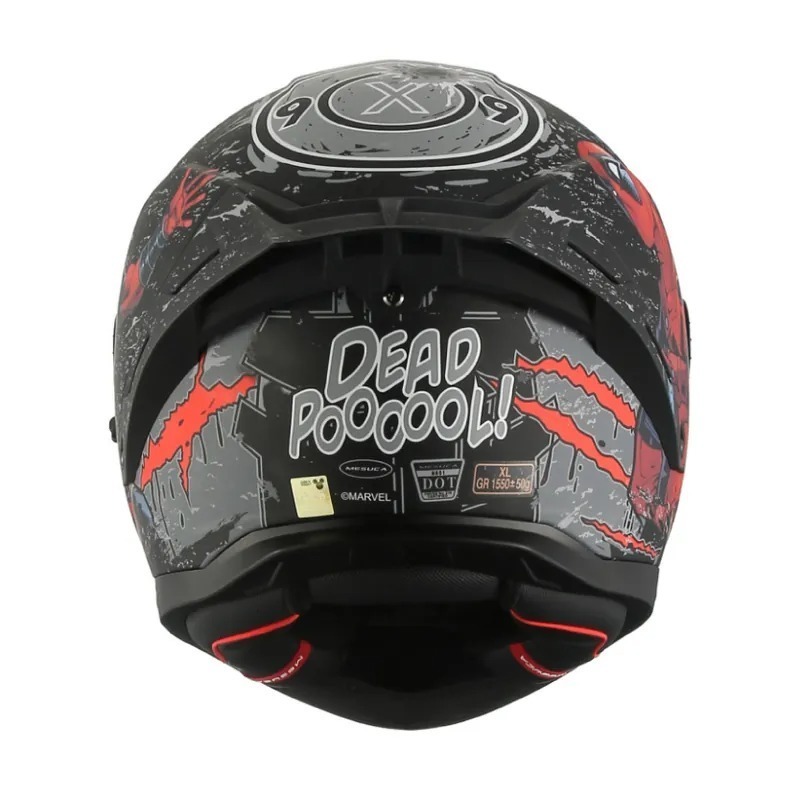 《一戴安全帽》MESUCA 麥斯卡/M601 Deadpool 死侍聯名 全罩安全帽 👍買就送防水袋-細節圖3