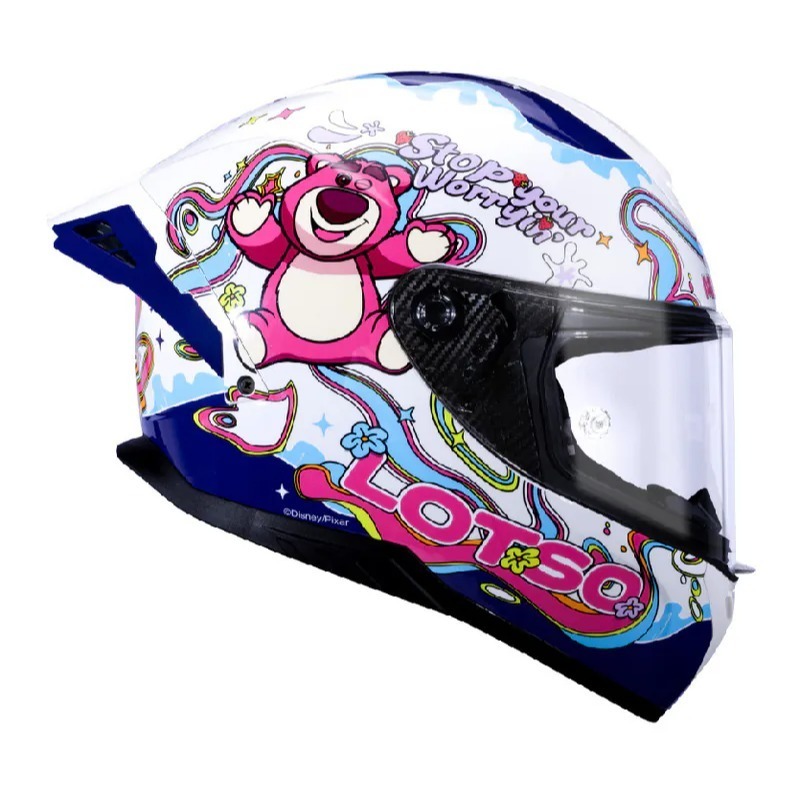 《一戴安全帽》MESUCA 麥斯卡/M623 Lots-O 藍色熊抱哥 全罩安全帽 👍買就送防水袋-細節圖3