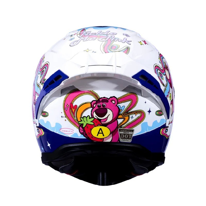 《一戴安全帽》MESUCA 麥斯卡/M623 Lots-O 藍色熊抱哥 全罩安全帽 👍買就送防水袋-細節圖6