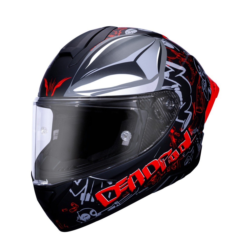 《一戴安全帽》MESUCA 麥斯卡/M623 Dead Pool 死仕 漫威聯名 全罩安全帽 👍買就送防水袋-細節圖4