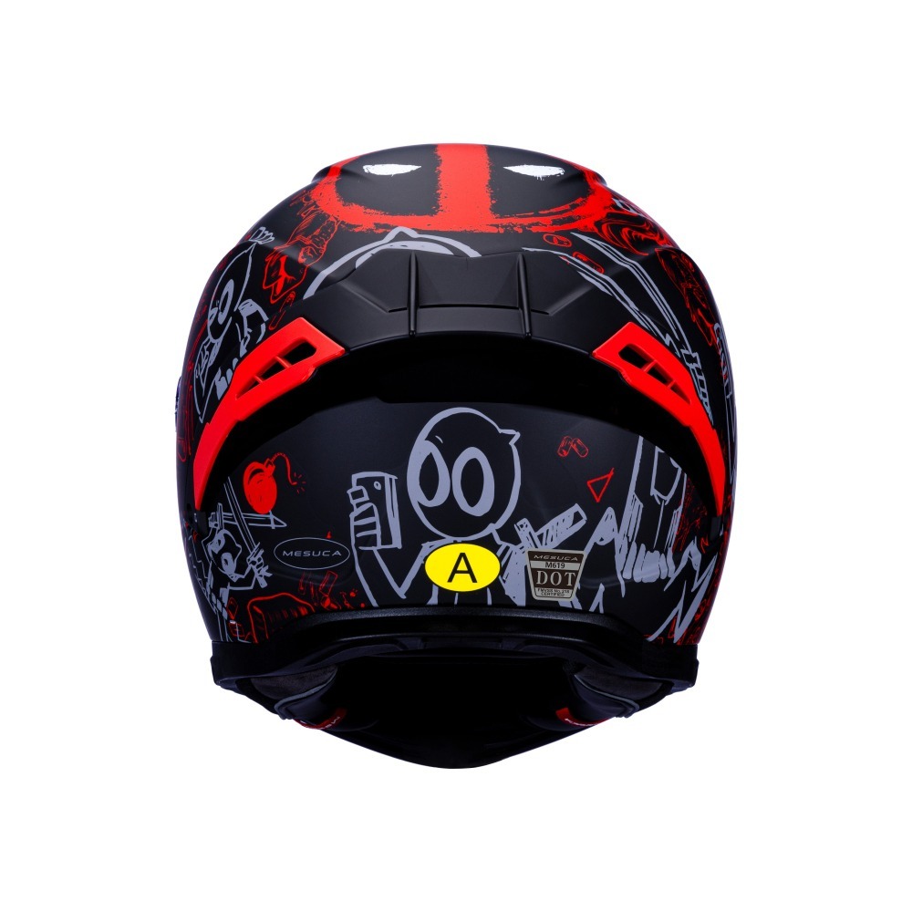 《一戴安全帽》MESUCA 麥斯卡/M623 Dead Pool 死仕 漫威聯名 全罩安全帽 👍買就送防水袋-細節圖5