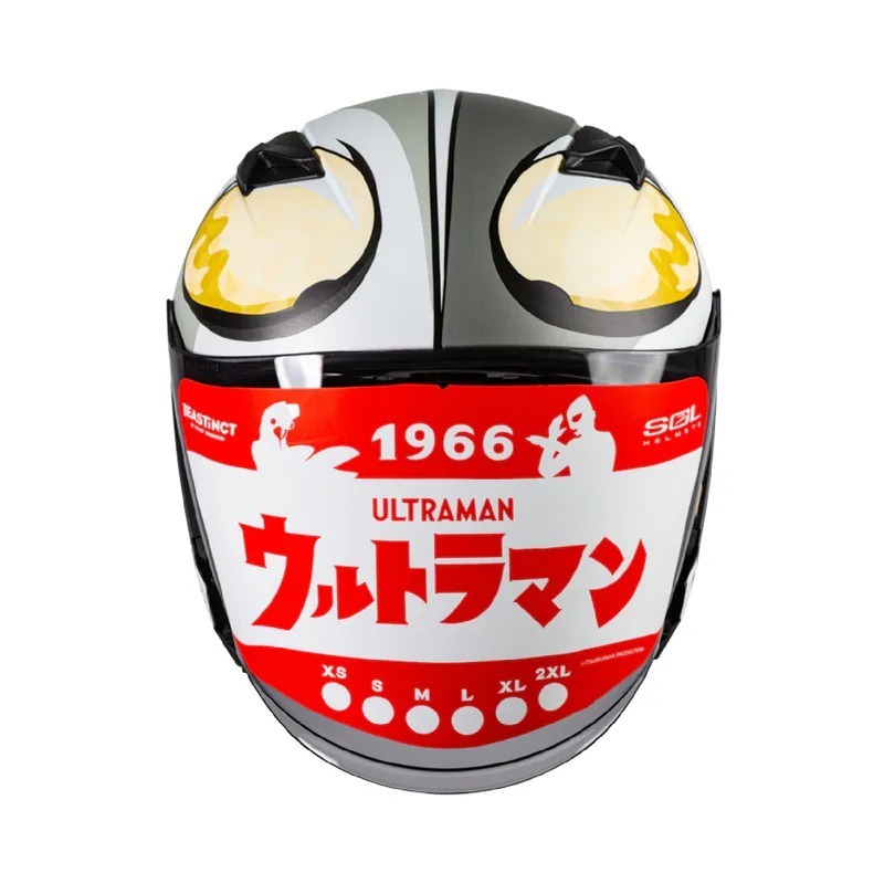 《一戴安全帽》SOL/SO-7E 超人力霸王 限量聯名 四分之三 👍附贈精美周邊-細節圖2
