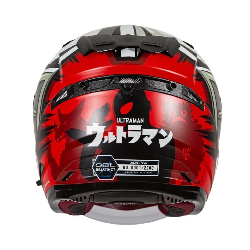 《一戴安全帽》SOL/SO-7E 超人力霸王 限量聯名 四分之三 👍附贈精美周邊-細節圖3