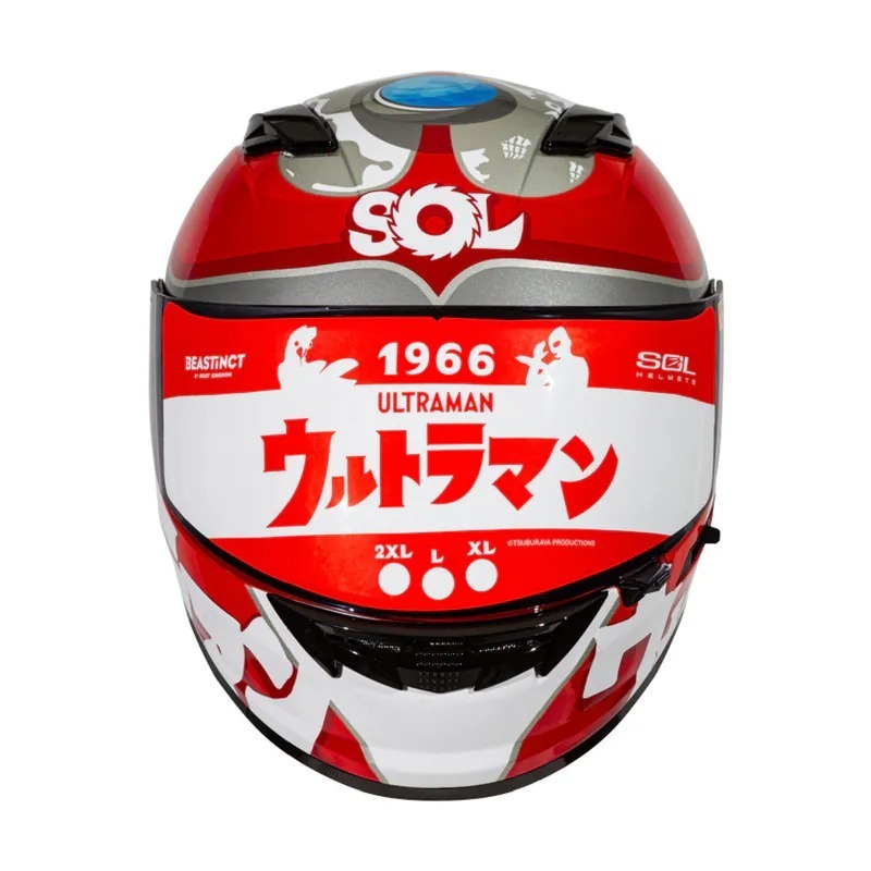 《一戴安全帽》SOL/SF-6 彩繪 超人力霸王 全罩式安全帽 👍贈送周邊聯名商品T-shirt/滑鼠墊/項鍊-細節圖2