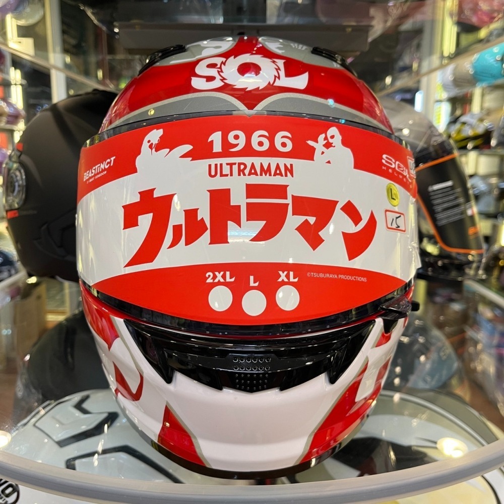 《一戴安全帽》SOL/SF-6 彩繪 超人力霸王 全罩式安全帽 👍贈送周邊聯名商品T-shirt/滑鼠墊/項鍊-細節圖5