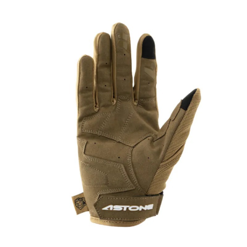 《一戴安全帽》ASTONE/FS2 四季手套 黑/卡其 觸控靈敏-細節圖2