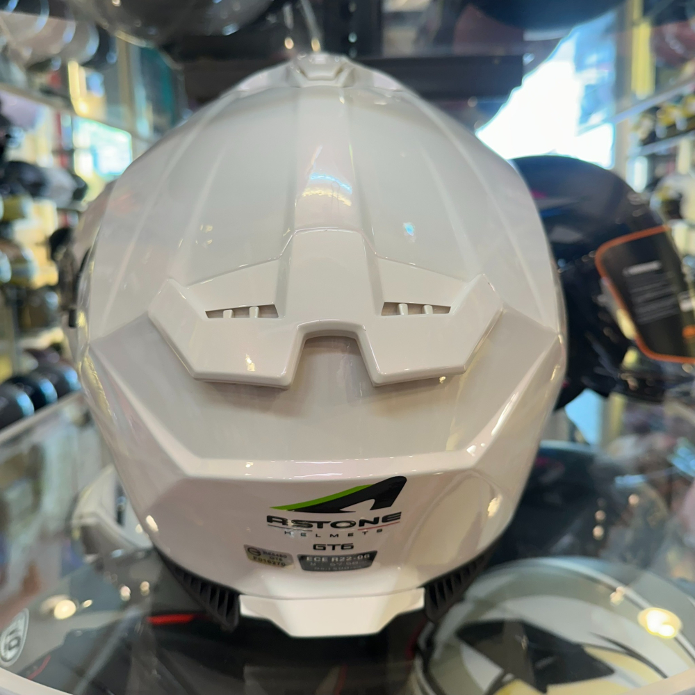 《一戴安全帽》ASTONE/GT6 #素色款 #變色龍白粉 內藏墨鏡 全罩式安全帽-細節圖7