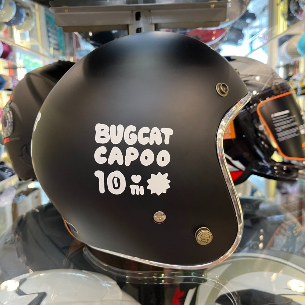 《一戴安全帽》NIKKO/N401 #咖波10周年限定款/#咖波狗狗款 復古帽-細節圖4