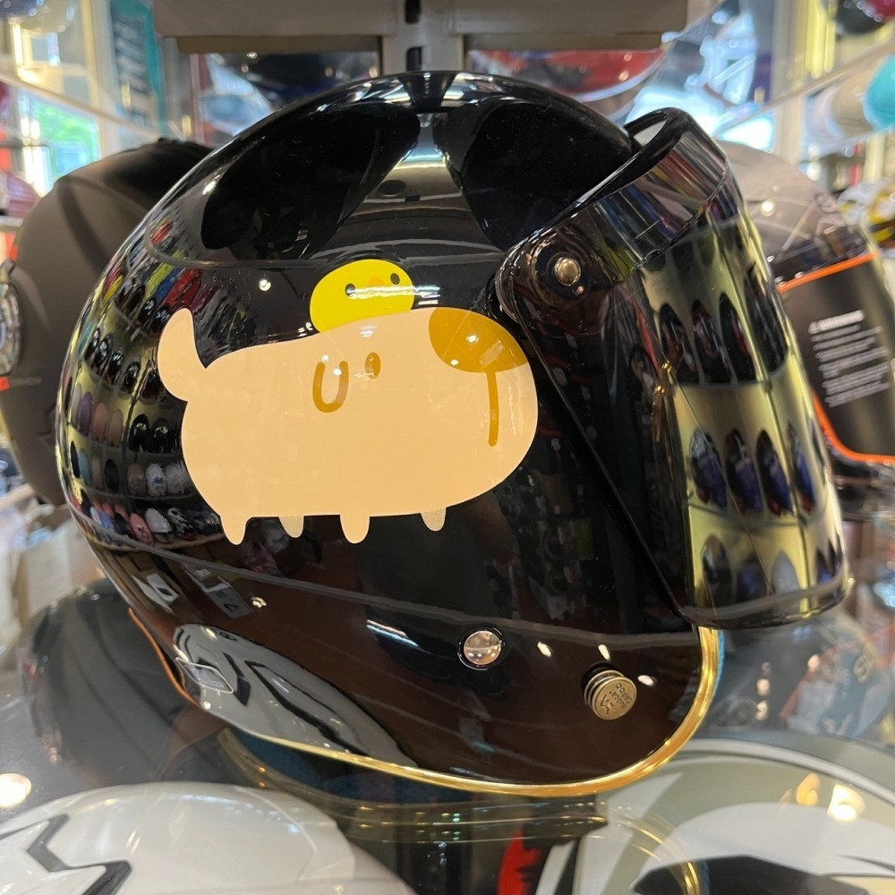 《一戴安全帽》NIKKO/N401 #咖波10周年限定款/#咖波狗狗款 復古帽-細節圖7