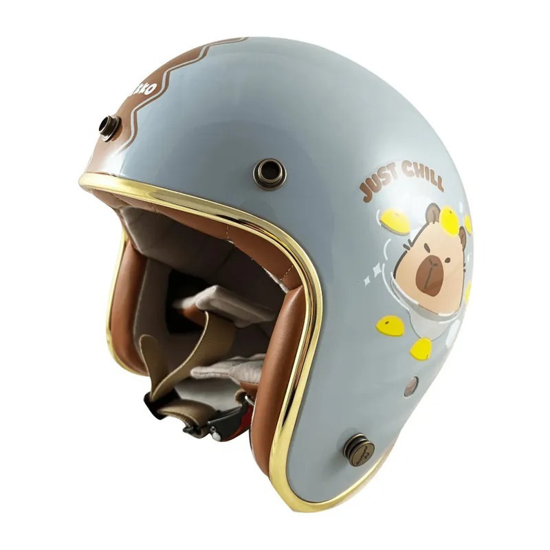 《一戴安全帽》NIKKO/N401 卡皮漢堡包 復古帽-細節圖2