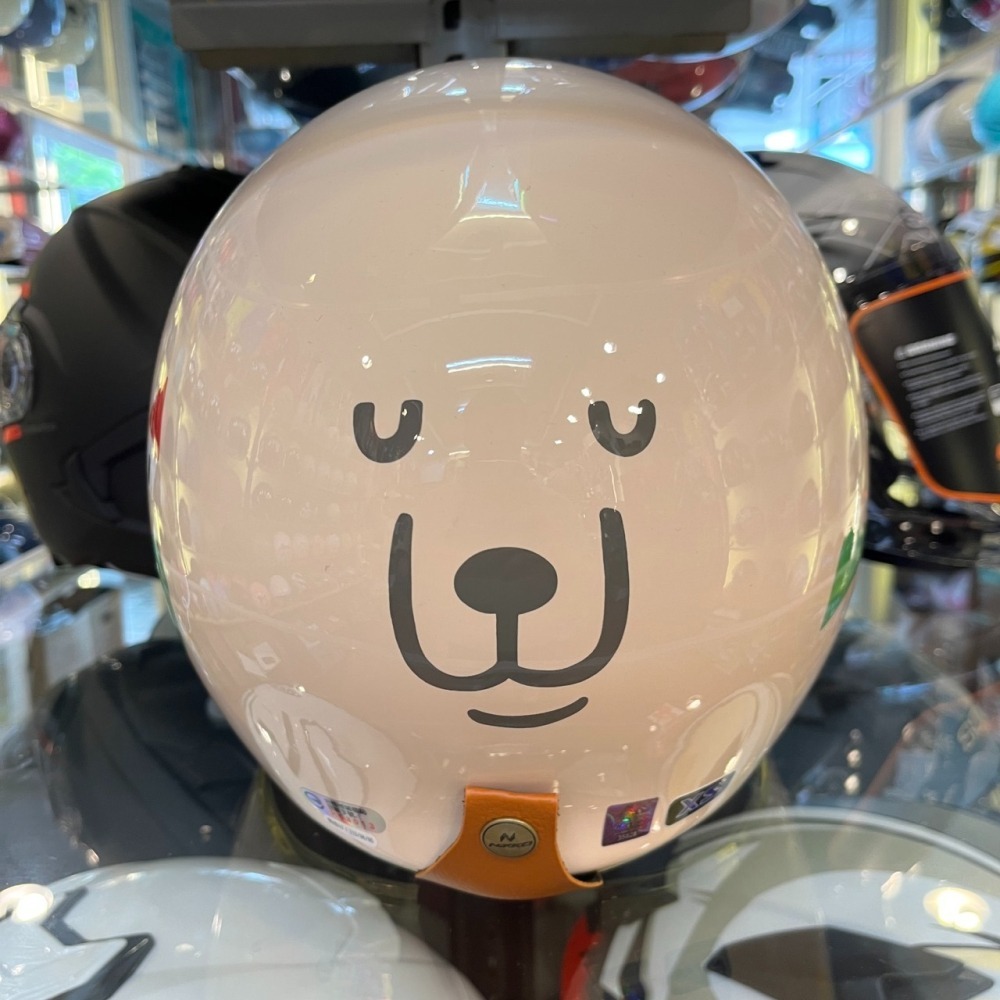 《一戴安全帽》NIKKO/N401 咻咻熊與小女孩 復古帽-細節圖4