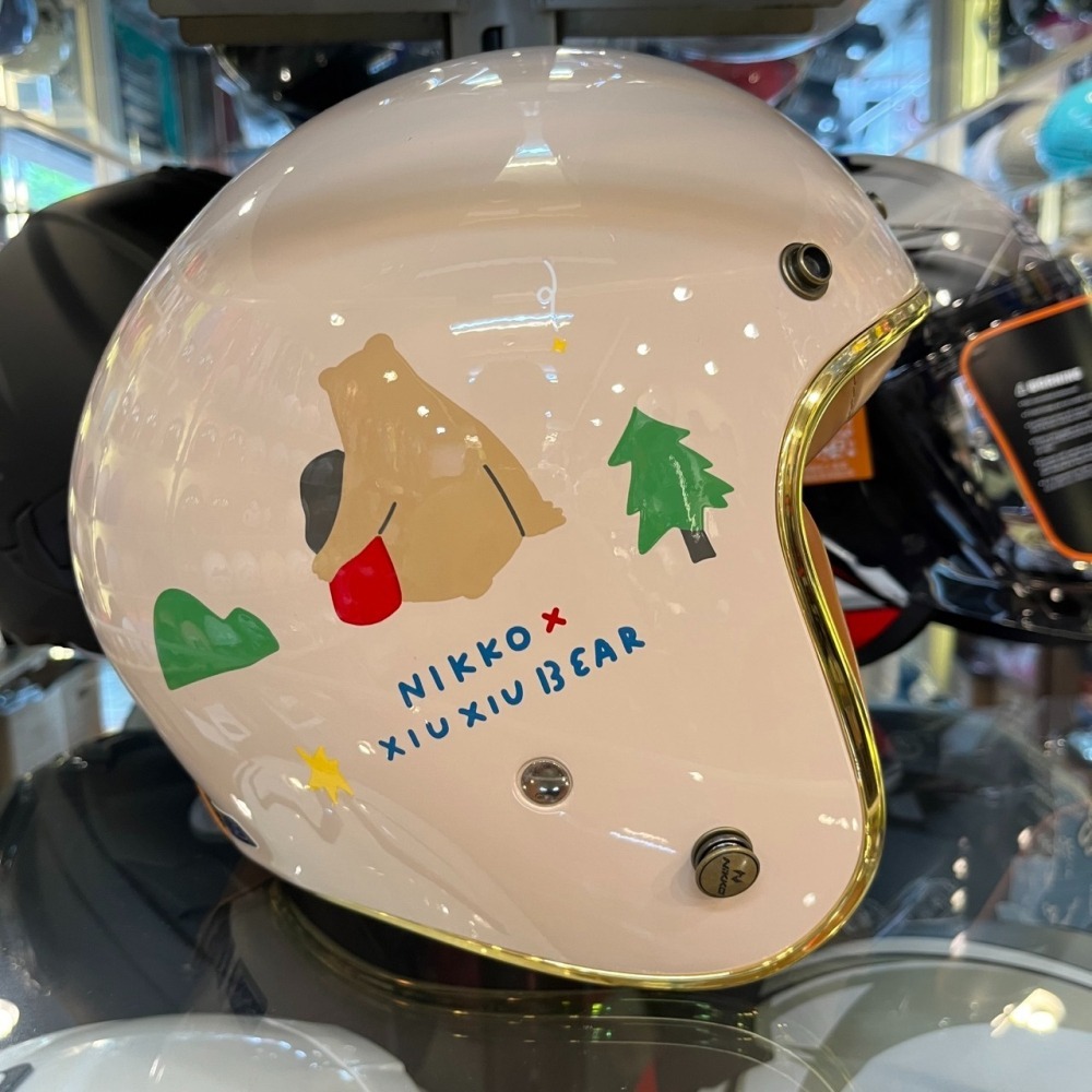 《一戴安全帽》NIKKO/N401 咻咻熊與小女孩 復古帽-細節圖6