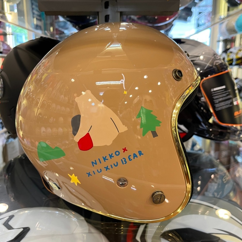 《一戴安全帽》NIKKO/N401 咻咻熊與小女孩 復古帽-細節圖9