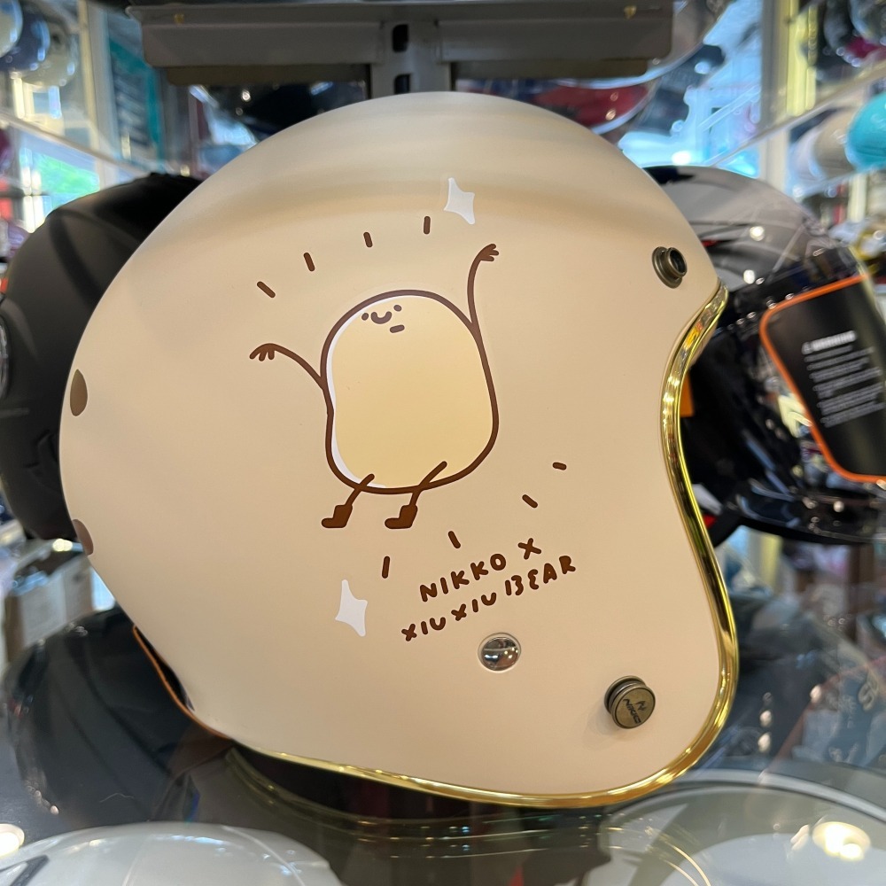 《一戴安全帽》NIKKO/N401A 咻熊家的鈴薯泥 復古帽-細節圖4