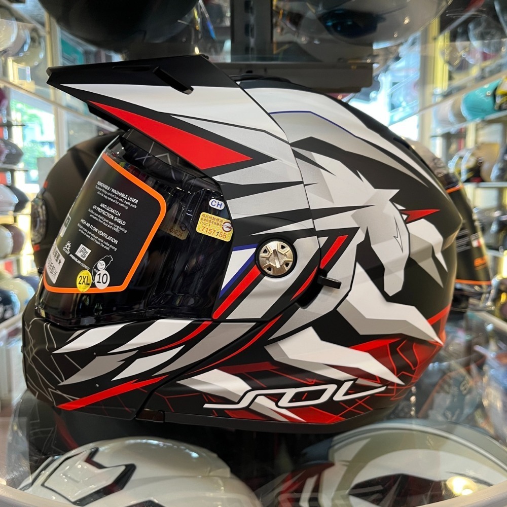 《一戴安全帽》SOL/SM-6P 獨角獸 可樂帽 買就送好禮3選一/帽內附贈大帽舌一件可自由拆裝-規格圖6