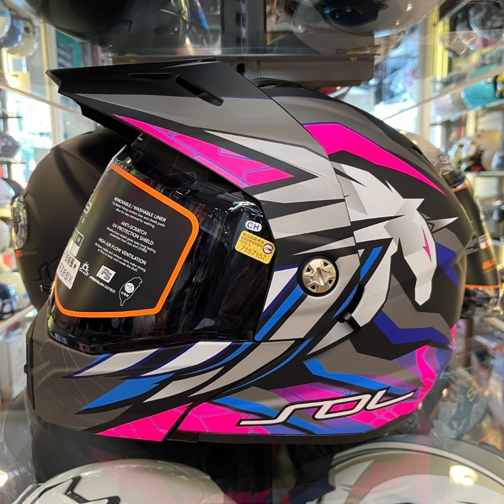 《一戴安全帽》SOL/SM-6P 獨角獸 可樂帽 買就送好禮3選一/帽內附贈大帽舌一件可自由拆裝-規格圖6