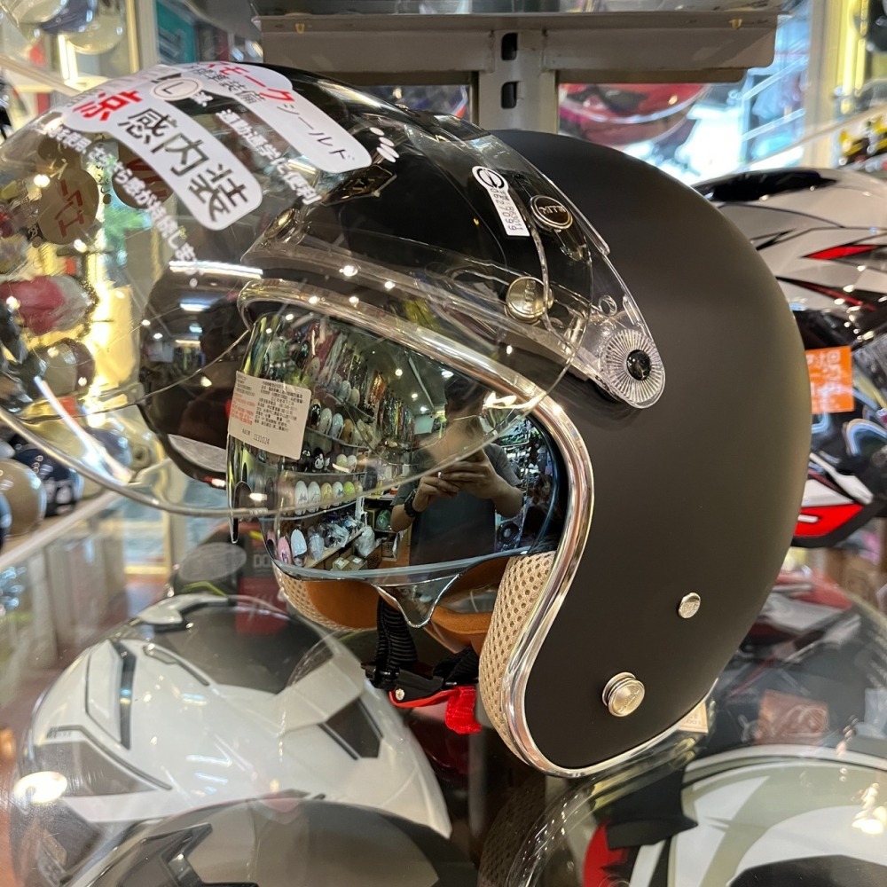 《一戴安全帽》GP-5 MTS/313 小帽體復古帽 👍買就送泡泡鏡或加長盾牌鏡片-細節圖3