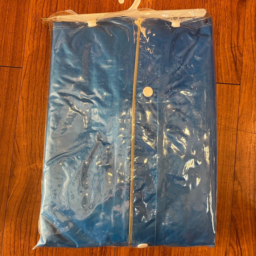 《一戴安全帽》粉彩尼龍素色雨衣 傘型加寬設計-細節圖3