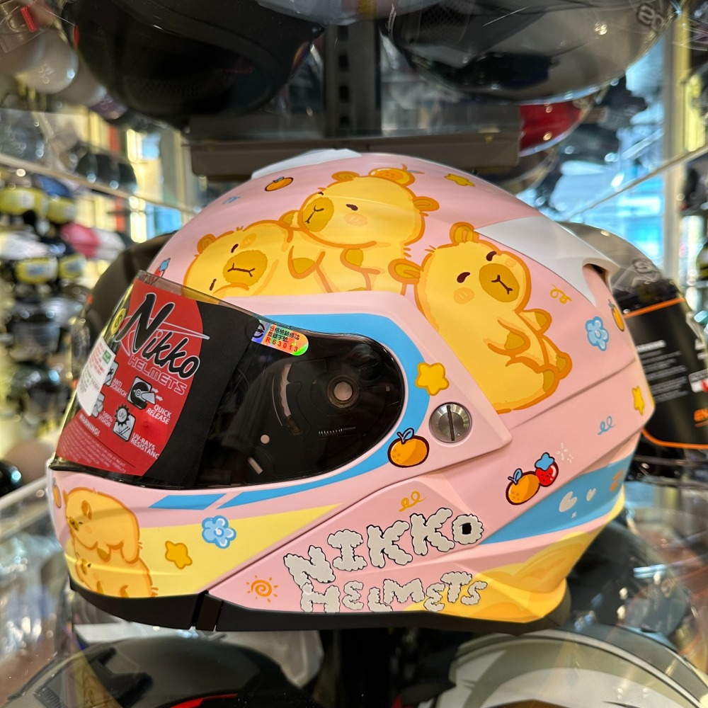 《一戴安全帽》NIKKO/N902II 彩繪 #19 卡皮躺躺帽 可樂帽-細節圖3