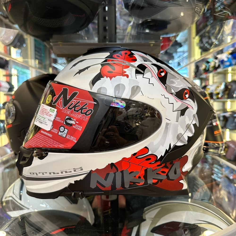 《一戴安全帽》NIKKO/N-806 II #16 狂氣達菲 貓咪招財招桃花 全罩式安全帽-細節圖5