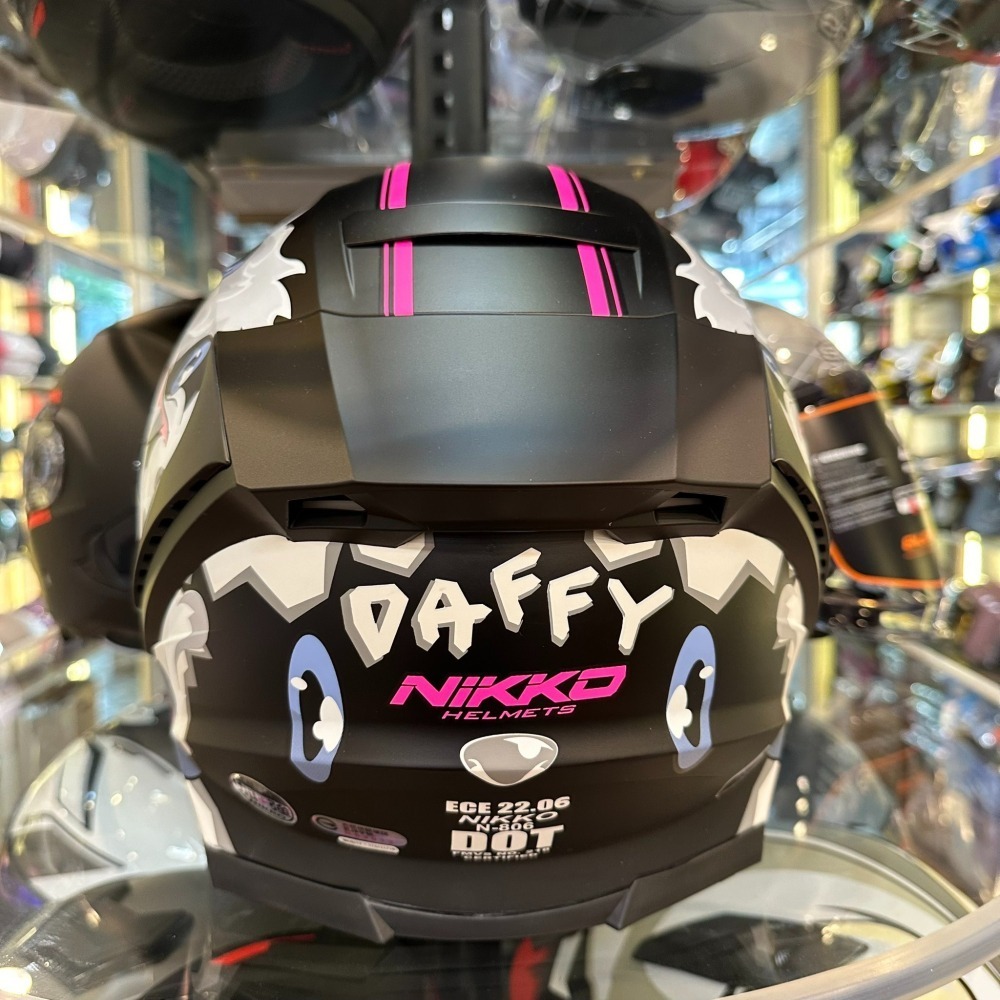 《一戴安全帽》NIKKO/N-806 II #16 狂氣達菲 貓咪招財招桃花 全罩式安全帽-細節圖8