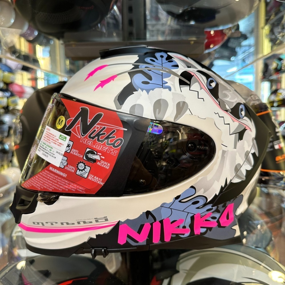 《一戴安全帽》NIKKO/N-806 II #16 狂氣達菲 貓咪招財招桃花 全罩式安全帽-規格圖8