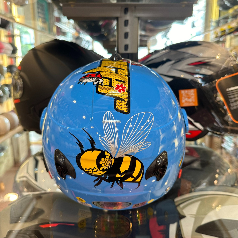 《一戴安全帽》💥出清價💥 ZEUS瑞獅AS-108S-F 兒童帽S72 粉紅彩繪熊熊-細節圖8