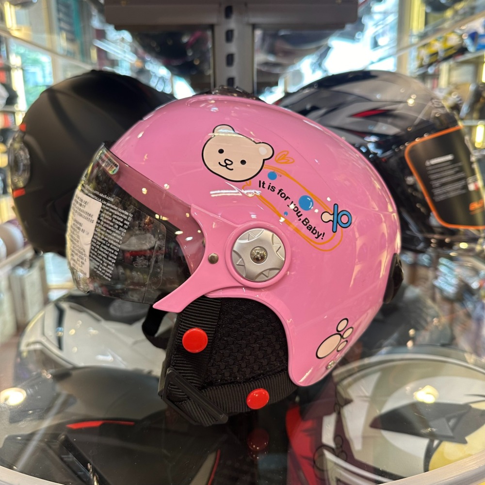《一戴安全帽》💥出清價💥 ZEUS瑞獅AS-108S-F 兒童帽S72 粉紅彩繪熊熊-規格圖8