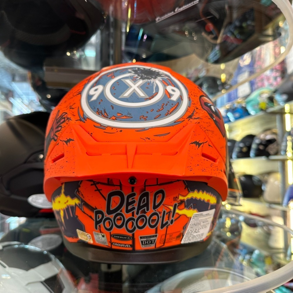 《一戴安全帽》MESUCA 麥斯卡 M601 彩繪 Deadpool 死侍聯名 全罩安全帽 👍買就送多層膜鏡片-細節圖4