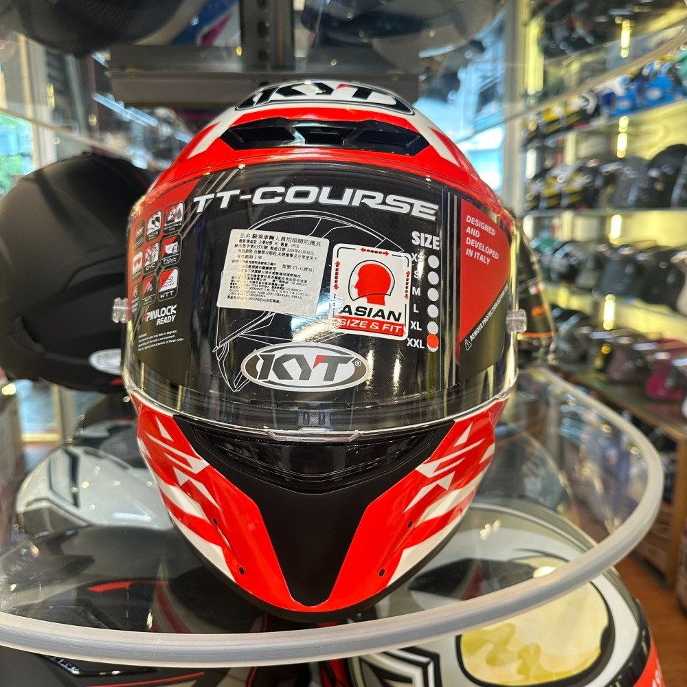 《一戴安全帽》KYT/TT-COURSE 彩繪款全罩式安全帽 可搭配藍芽+多層膜鏡片-細節圖7