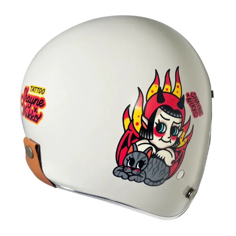 《一戴安全帽》NIKKO/N401 彩繪 小惡魔 復古安全帽-細節圖2