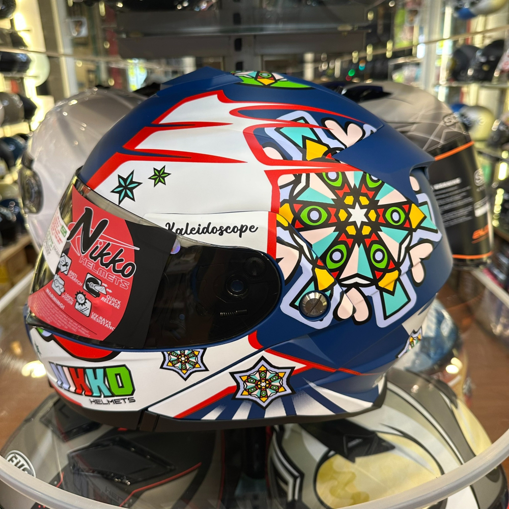 《一戴安全帽》NIKKO/N-902 彩繪 #18 萬花筒 可掀式安全帽-細節圖2