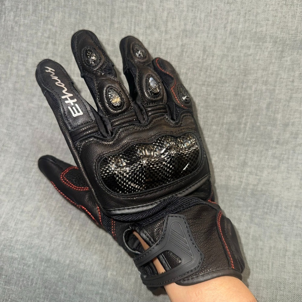 《一戴安全帽》尹森Ethans/ES551 防摔手套 觸控 網狀 真皮-細節圖2