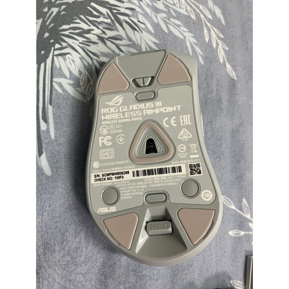 ROG 無線滑鼠 Gladius III Wireless AimPoint 二手 藍芽三模式 微動編碼器可換熱插拔-細節圖6