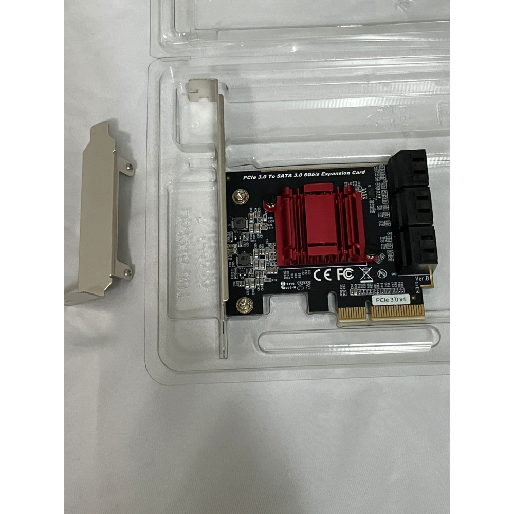 PCIe 3.0 x4轉SATA3.0 六埠 硬碟擴充卡 SATA 6Gb/s  (ASM1166晶片)-細節圖2