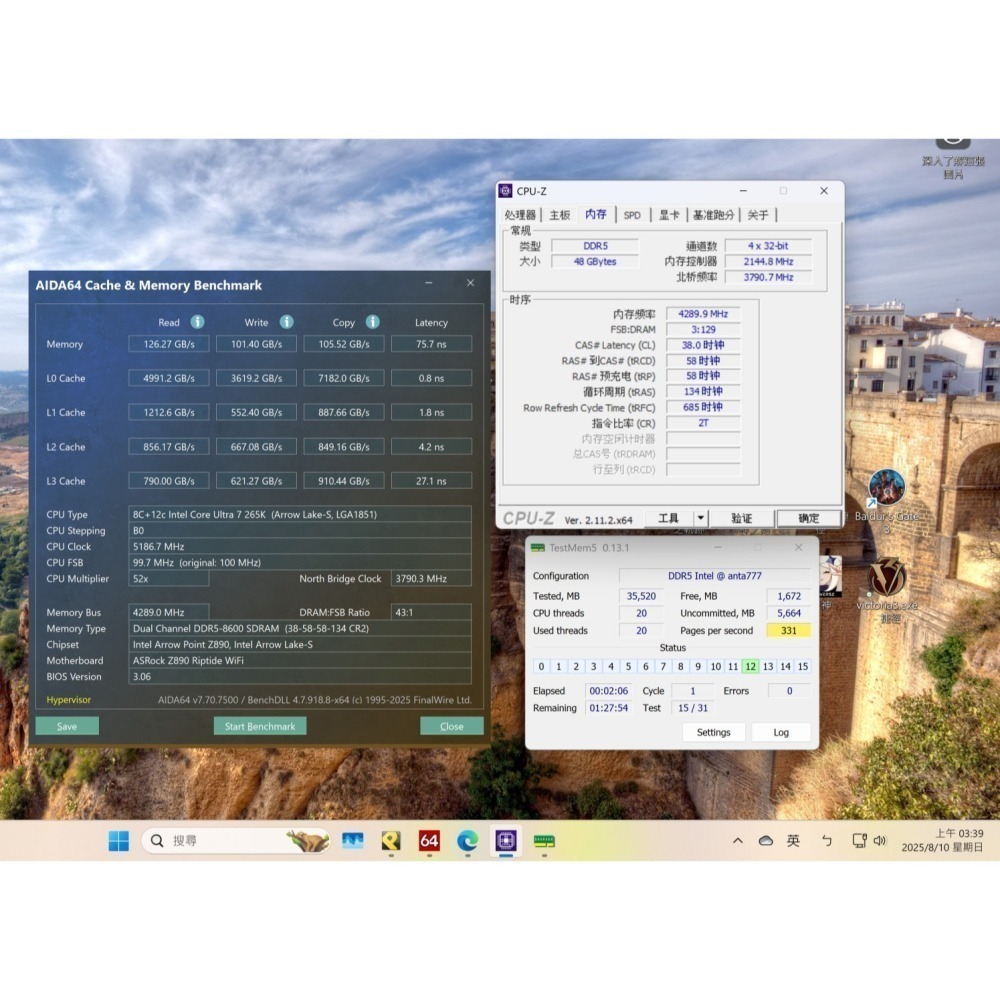KingBank 金百達 海力士 M-die DDR5 6800MHz 24GB×2（48GB）CL32 黑色 記憶體-細節圖6