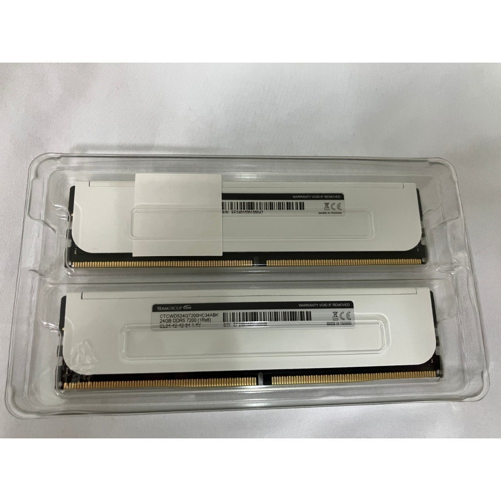 十銓 T-CREATE  EXPERT DDR5 7200 48G(24Gx2) CL34 白色 桌上型超頻記憶體-細節圖2