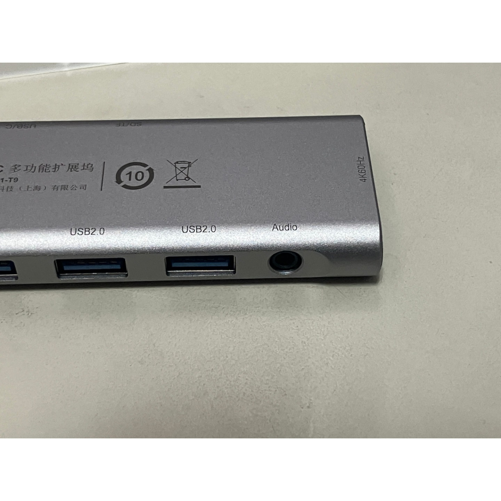 Acer 宏碁 9-in-1 USB Hub USB-C 擴展塢集線器 4K60 HY41-T9 轉接頭 100W PD-細節圖3