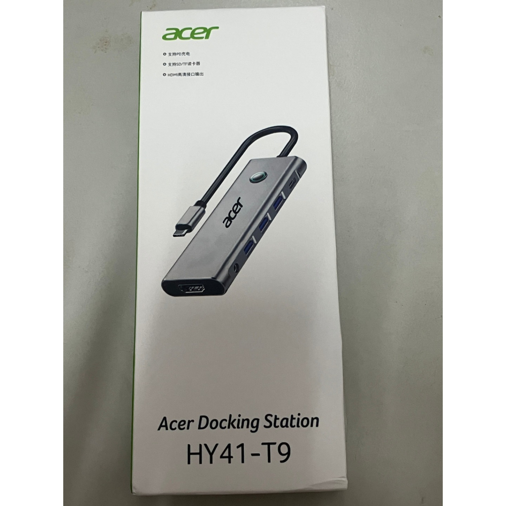 Acer 宏碁 9-in-1 USB Hub USB-C 擴展塢集線器 4K60 HY41-T9 轉接頭 100W PD-細節圖7