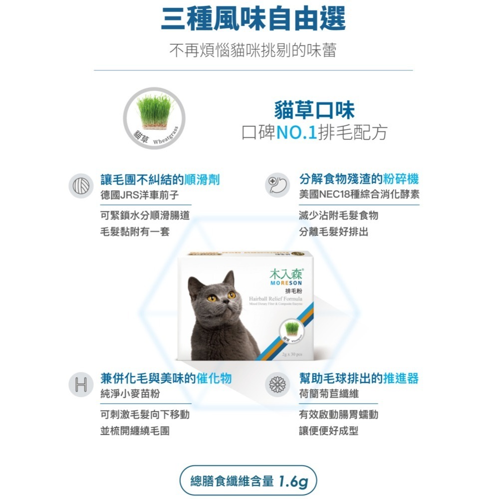#特價#【木入森Moreson】貓咪排毛粉30包/15包-細節圖5