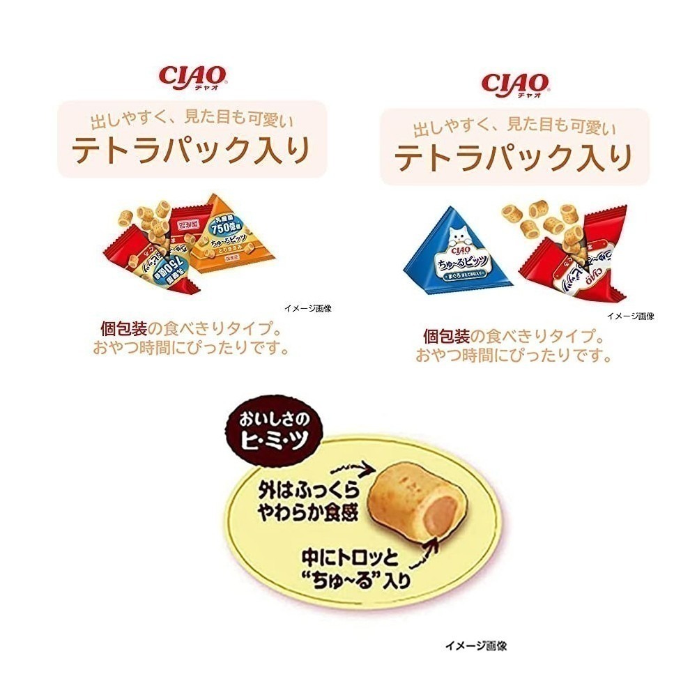 #特價#【日本CIAO】啾嚕迷你夾心肉泥捲心酥 (12Gx3包)-細節圖2