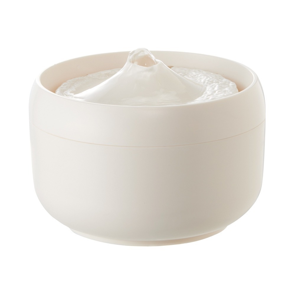 #現貨出清#《日本GEX》貓奴啾咪飲水器-昭和白(附綠葉流水器)-細節圖2