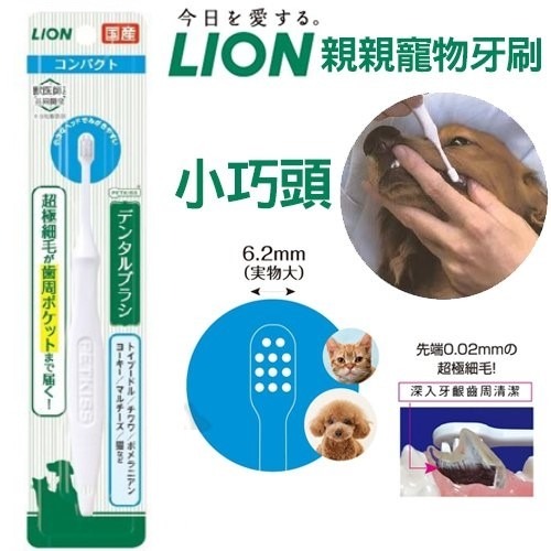 #出清#【日本LION獅王】PETKISS親親防咬護指牙刷/寵物牙刷-細節圖3
